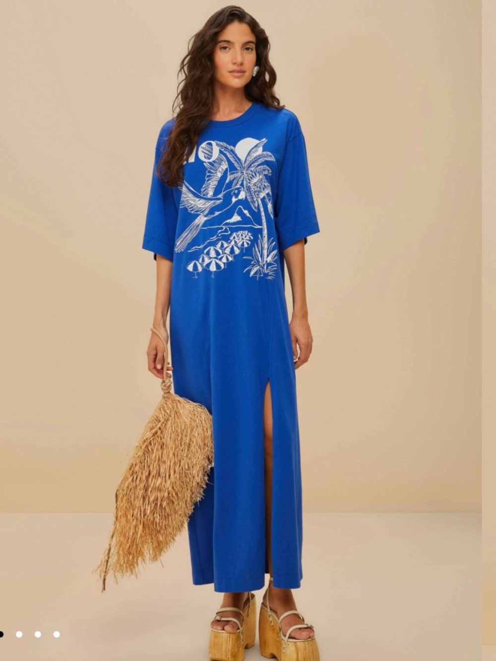 Farm Rio NWT Organic Cotton maxi dress